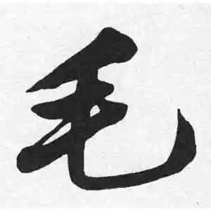 毛字的行书怎么写,毛的行书书法 - 爱汉语网