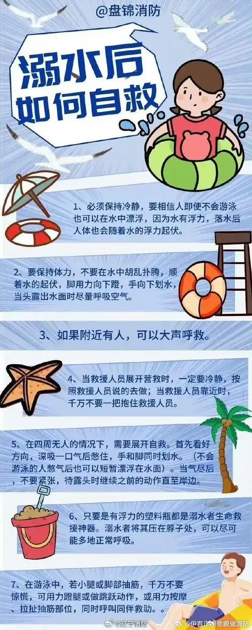 必学!溺水自救技巧!水中遇险不要慌,掌握自救技巧能保命!