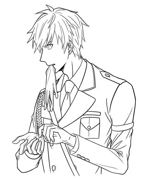 给朋友的白起军装