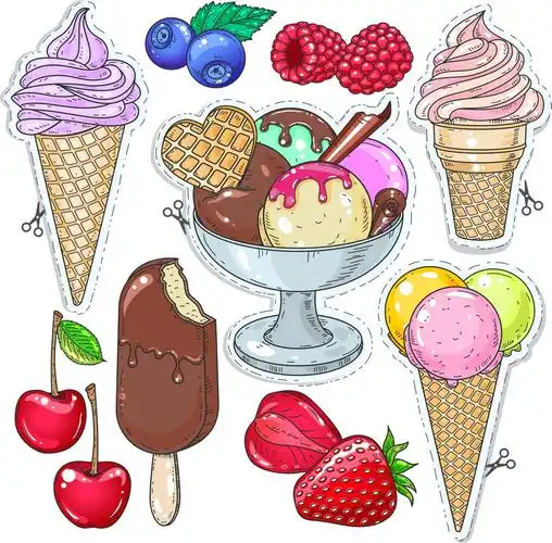 冷饮冰淇淋背景
