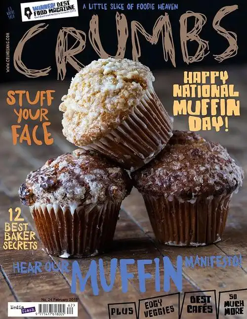 美食杂志《crumbs》封面设计 - 优优教程网