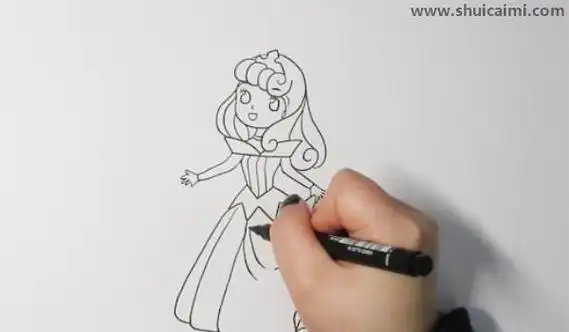 爱洛儿公主简笔画视频