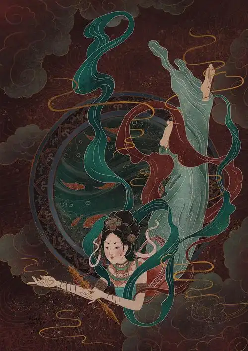 敦煌飞天临摹第二弹