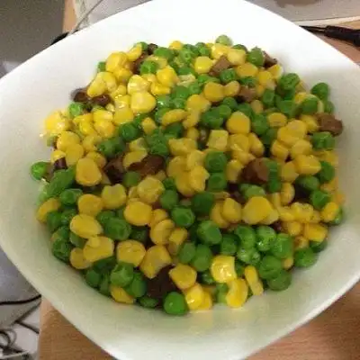 玉米炒甜豆