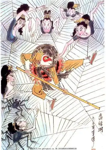 蜘蛛精简笔画卡通 第7页盘丝洞蜘蛛精简笔画蜘蛛精简笔画怎么画西游记