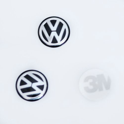 适用于大众钥匙车标 大众遥控器标志 大众汽车遥控钥匙标车标贴 黑色