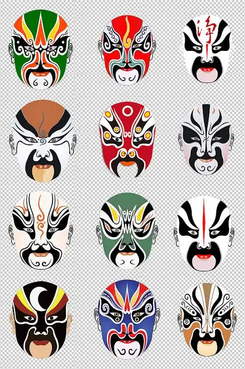 传统国粹京剧脸谱元素