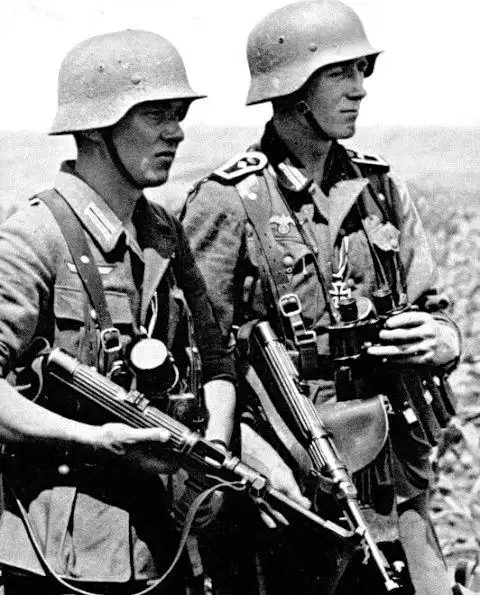 二战期间,纳粹德国的军队分为德国政府军和纳粹党卫军.