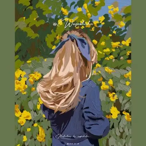 19 |私藏小众油画系列女生头像07平时很难刷到的高级油画女头