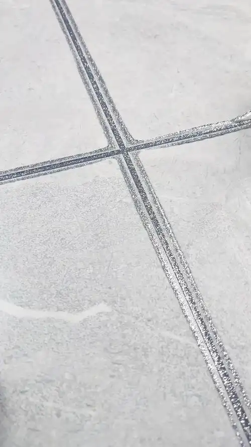 灰色瓷砖搭配缝工匠贵族银美缝剂效果_哔哩哔哩_bilibili