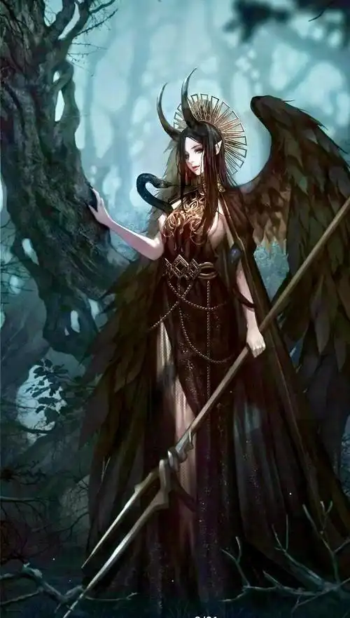 动漫少女暗黑霸气,动漫美女-图片大观-奇异网