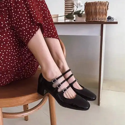 法式复古玛丽珍鞋百搭绝绝子