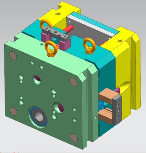 分享一套两滑块的压铸模具图档,适合新人学习