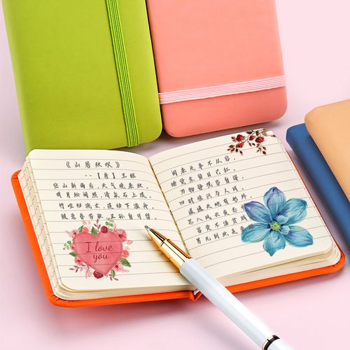 小记学生定制可选多色日记本本日口袋小号本子笔记本