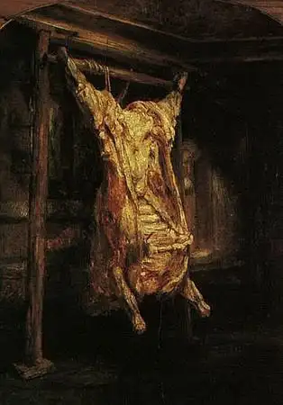 被屠宰的牛 the slaughtered ox