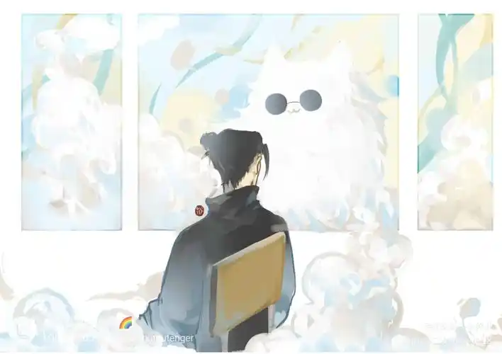 猫猫云_咒术回战五夏五五夏夏五夏油杰板绘绘画作品