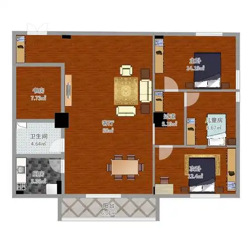 00㎡户型图户型图大全,装修户型图,户型图分析,户型图设计方案