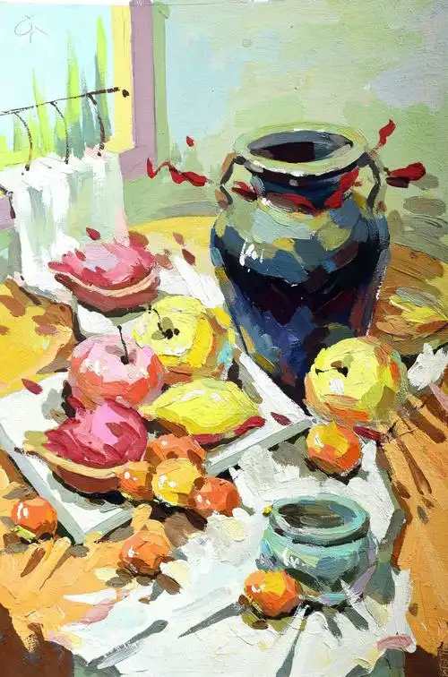 清美艺考师生水粉静物微展