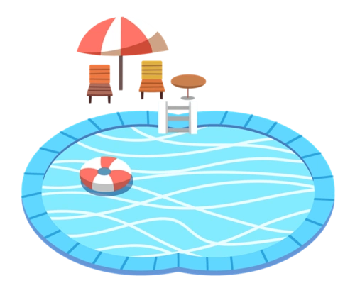 卡通游泳池