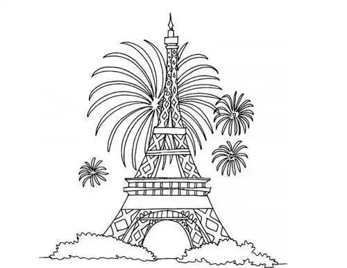 我去过这些地方简笔画