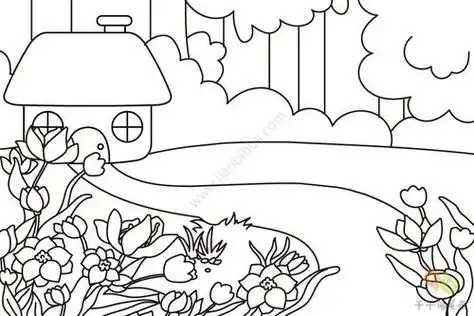 丛林简笔画恐龙丛林简笔画