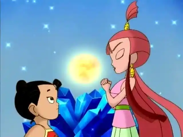 哪吒传奇:哪吒和小龙女一起进入了美丽的水晶宫