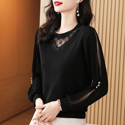 向晓西镂空针织衫女宽松薄款毛衣针织衫女时尚薄款小衫女春秋季新款