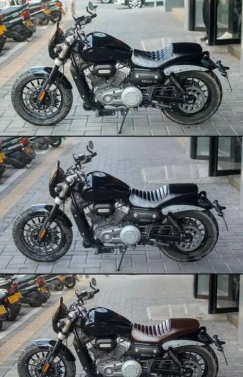 奔达金吉拉300坐垫改装双人 加长 加厚加宽改软舒适厚皮 棕色菱形纹