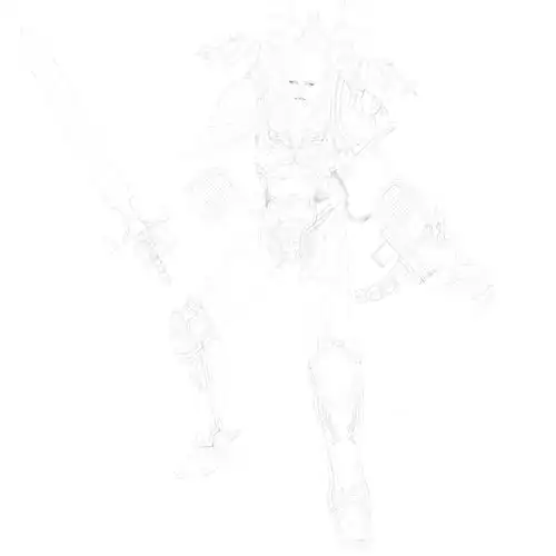 战锤40k娘化基里曼线稿需要引用请注明出处