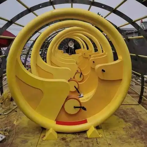 无穷大喷泉脚踏单车厂家 景区无动力喷水脚蹬自行车 水景摆件