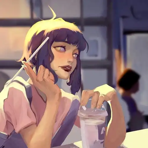 记录一下第一张板绘 - 插画原画论坛 - cgjoy