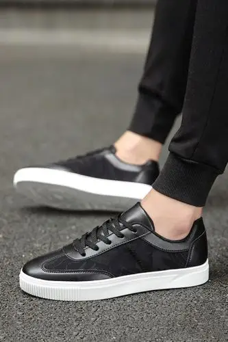 潮流男鞋休闲鞋韩版厚底运动板鞋夏季透气帆布鞋百搭男士鞋子男潮