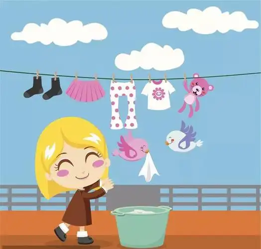 晾衣服