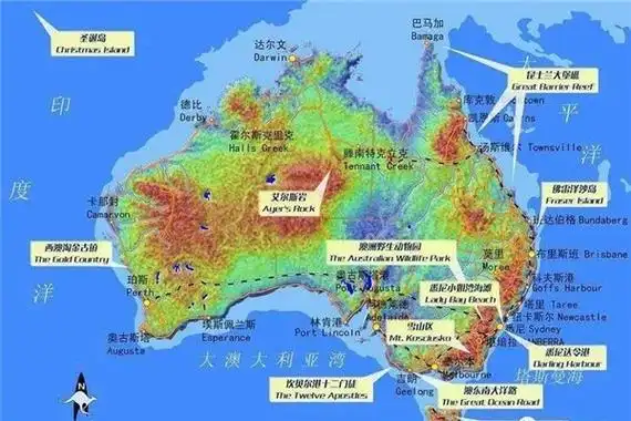 澳大利亚地位位置