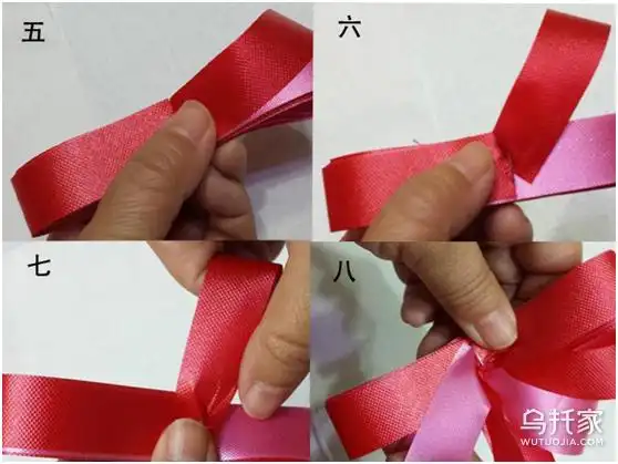 制作方法多种多样,因此本文只能简单的罗列几种常见的丝带花制作方法