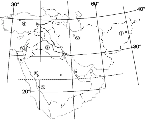 南阳师范学院《世界地理》课件重点总结及以往考题 读西亚地图完成