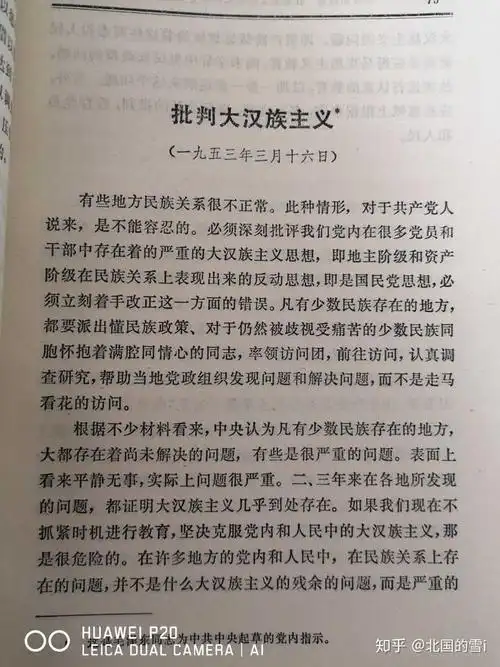 《批判大汉族主义》