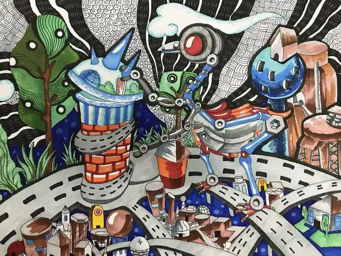 白钰菡 《城市小帮手》一等奖