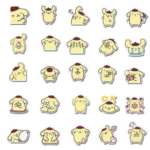 张布丁狗可爱手账贴画笔记本平板电脑手机机壳行李箱笔记本个性小贴纸