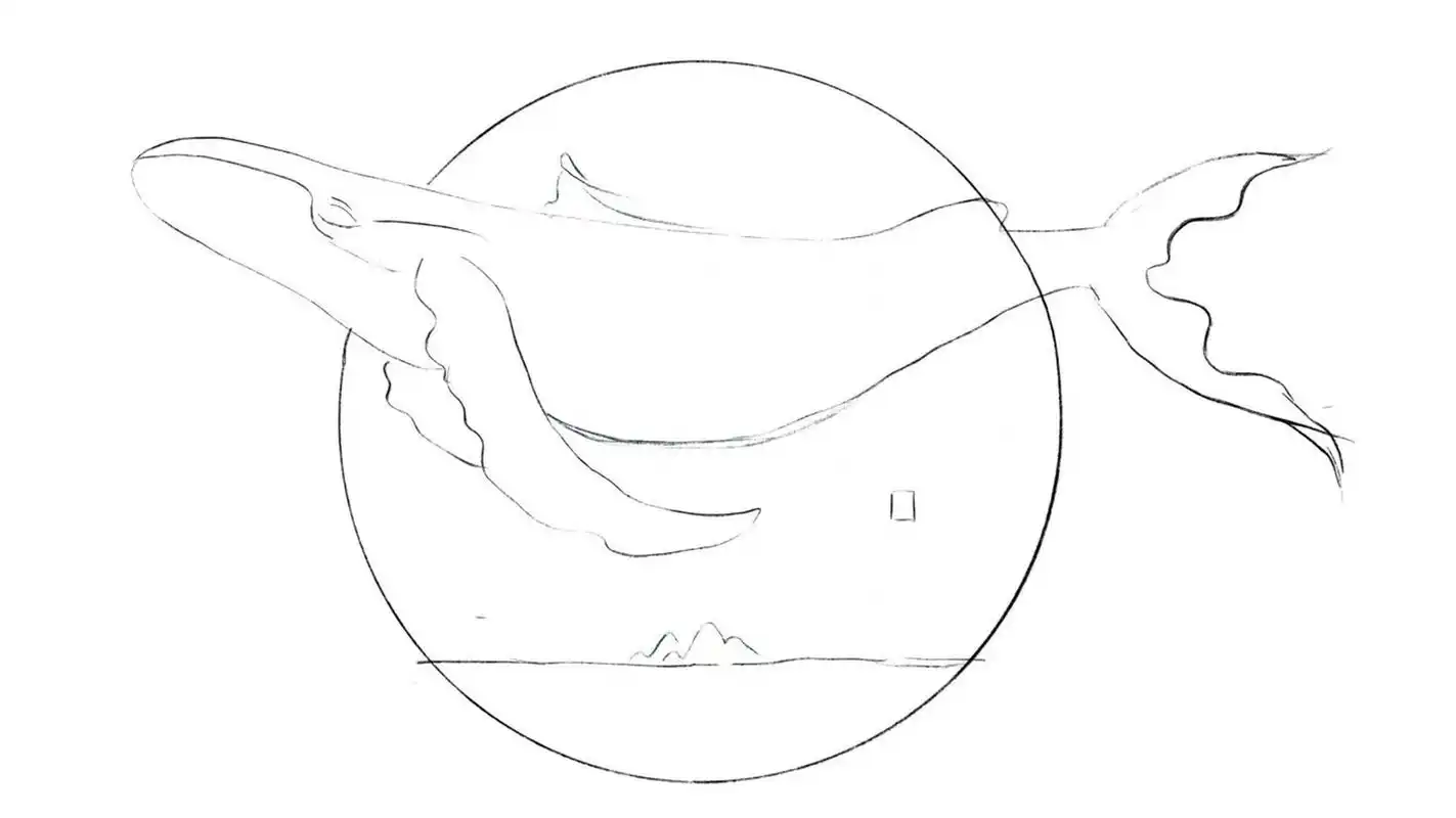 【procreate国画教程】鲲原图和线稿,方便粉丝