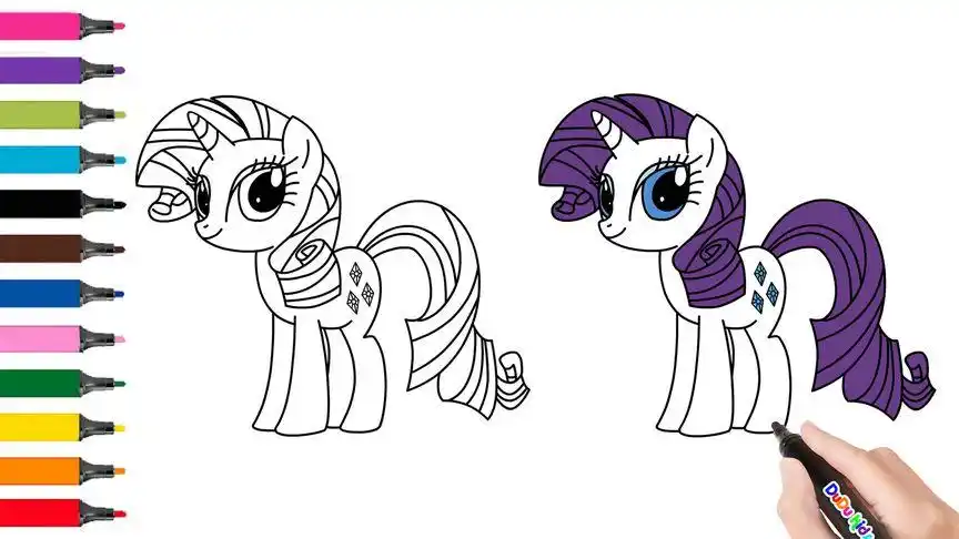 怎样画小马宝莉简笔画珍奇绘画