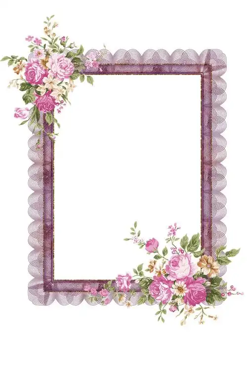 精美花朵边框素材