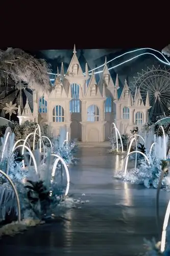 耀婚礼,城堡梦幻主题婚礼,蓝色主题婚礼