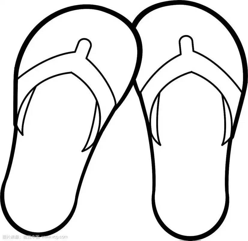 人字拖凉鞋图标形象