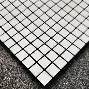 白色马赛克瓷砖墙贴自粘纯色背景墙内墙小颗粒小方块小块方形背胶