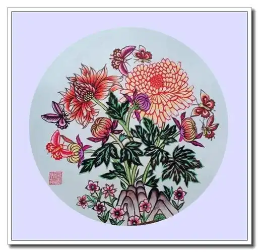 葛秀英彩色剪纸精品欣赏一