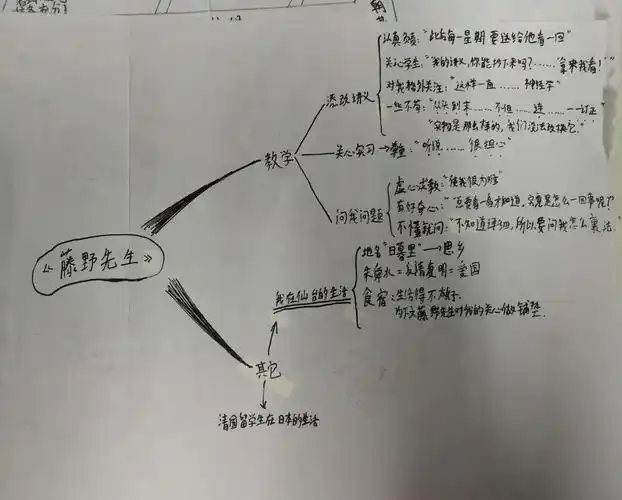 《藤野先生》鱼骨图作业
