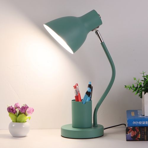 台灯学生学习保视力护眼灯创意笔筒写作业书桌宿舍家用led插电式