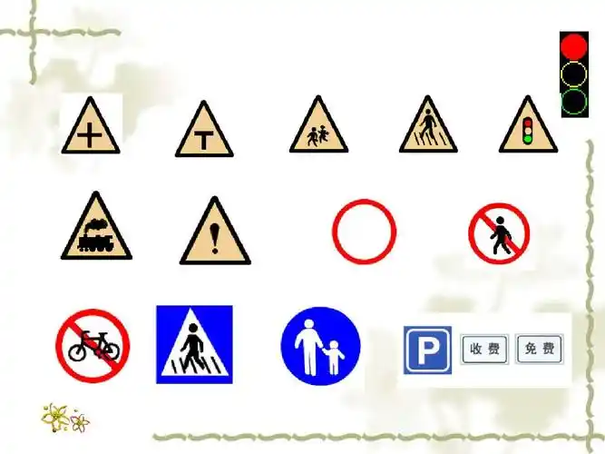 小学生体育室内课:认识交通标志ppt