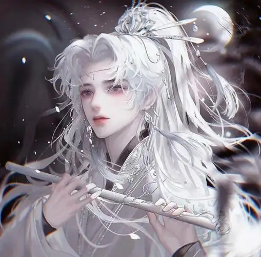 古风头像男生冷艳霸气白发